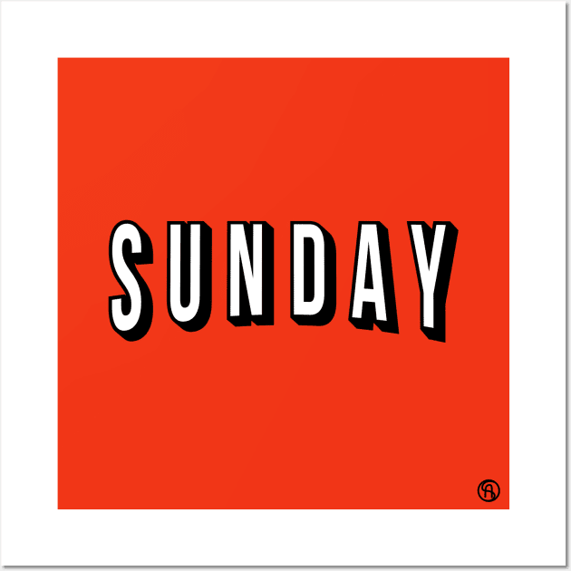 Sunday is made for Netflix Wall Art by Sviali